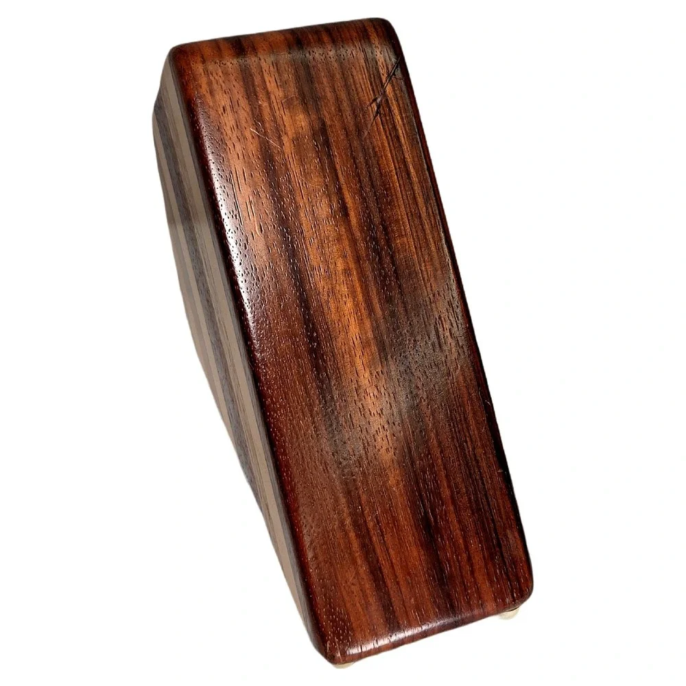 David Levy‎ Artisan Striped Hardwood Knife Block Kitchen Storage Excellent